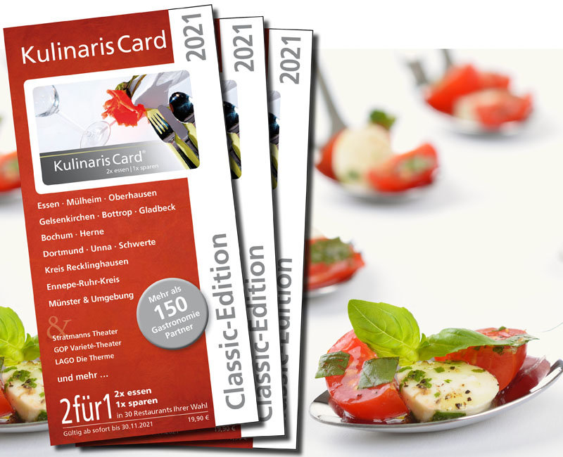 Classic Edition 21 Kulinaris Card Ruhrgebiet 2fur1 Gutscheine
